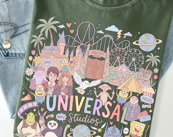 Retro Disney Universal Studios Shirt, Universal Studios 2026 Trip Shirt, Disneyworld Tee, Disney Family Tee, Comfort Colors®,Family Vacation