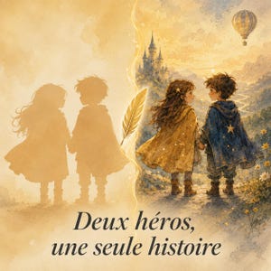 Personalized Book for Two – 2 Characters – Printed Edition (21x21 cm) image 4