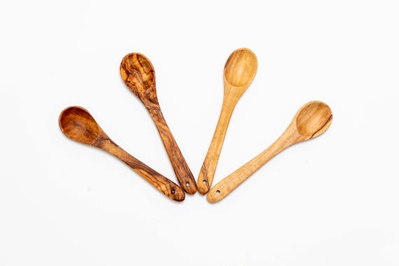 Handmade Olive Wood Mini Spoons