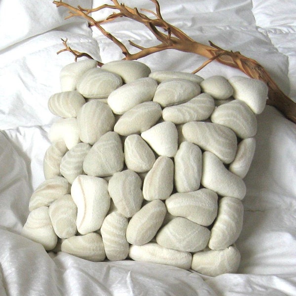 winterwhite rock pillow cover