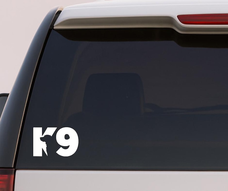 K9 Silhouette Decal – Working Dog Vehicle Sticker | SAR, Detection ...