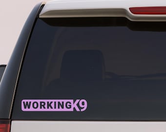 WORKING K9-vinylsticker – sticker niet voor huisdieren, voertuigen of kratten