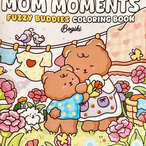 Coloring book, Mom Moments Fuzzy Buddies Coloring Book, coco wyo