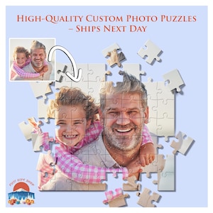 Personalized Photo Puzzle, Wooden Jigsaw Puzzle for Adults, Custom Puzzle from Photo, Picture Gift Idea, Puzzle Gifts, Memorabilia Gift