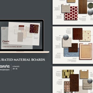 Mall för lyxigt material | Presentation för inredning för Canva + PowerPoint