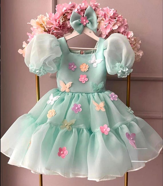 Mariposa Vestido Verde Con Mangas Boutique Graduacin Vertiche En