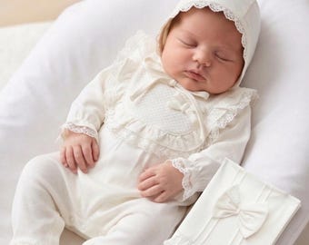 Conjunto para la salida del hospital del bebé niño, traje formal de punto para recién nacido, regalo para la llegada al hospital