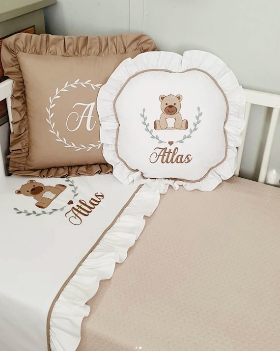 Personalized Baby Duvet Cover, Toddler Bedding Set, Crib Baby