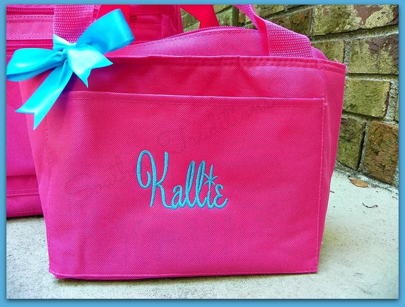 Personalized Lunch Bag Monogram Lunch Tote Back to School Etsy