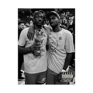 SGA J-Dub OKC Thunder Poster / NBA Finals Wall Art / Basketball Room Decor / Shai Gilgeous-Alexander & Jalen Williams Gift for Fans