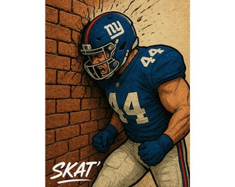 カム・スカッテボ ニューヨーク・ジャイアンツ フットボールポスター