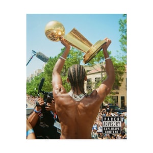 Basketball Poster, SGA Parade Trophy Print, Finals Champion Wall Art, OKC Thunder Decor, Shai Gilgeous-Alexander MVP