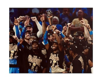 Basketbollsaffisch, tryck av OKC Thunder-lagets mästare, NBA-finaltrofékonst, present till sportfan, väggdekor, matttryck