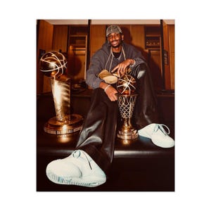 Basketball Wall Art Poster, SGA Finals MVP Print, Shai Gilgeous-Alexander Trophy Champion, OKC Thunder Man Cave Decor, Sports History