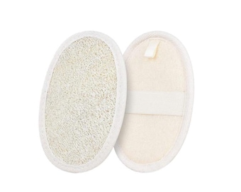 Organic Oval Loofah with Hand Band