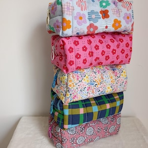 Quilted toiletry bag