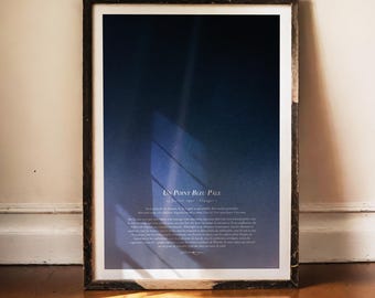 Ljusblå pricktryck, Carl Sagan-citat, Voyager 1-affisch, NASA-väggkonst, minimalistisk rymddekor, filosofisk väggkonst, astronomikonst, 1990