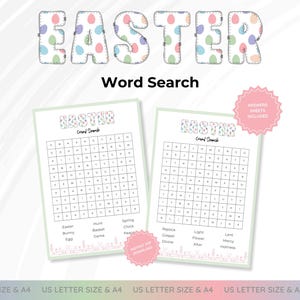 Easter Word Search | Easter Games | Easter Word Games | Easter Printables | Family Games | Kids Games | Easter Party Games | Classroom games