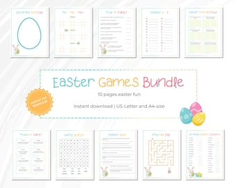 Easter Games | Easter Activities | Easter Printables | Family Games | Kids Games | Easter Party Games |