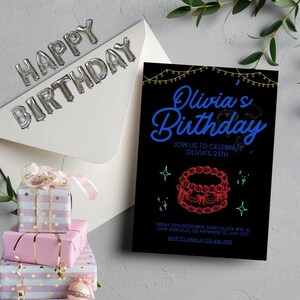 Custom Birthday Invitation | 2 Page Canva Template | Printable Party Card Design