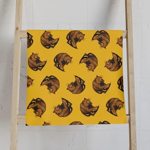 Leopard pattern Hand Towel, Angry Animal printed Towel for Bathroom Decor, Kitchen Towel, Guest Towel, Soft Cotton Towel