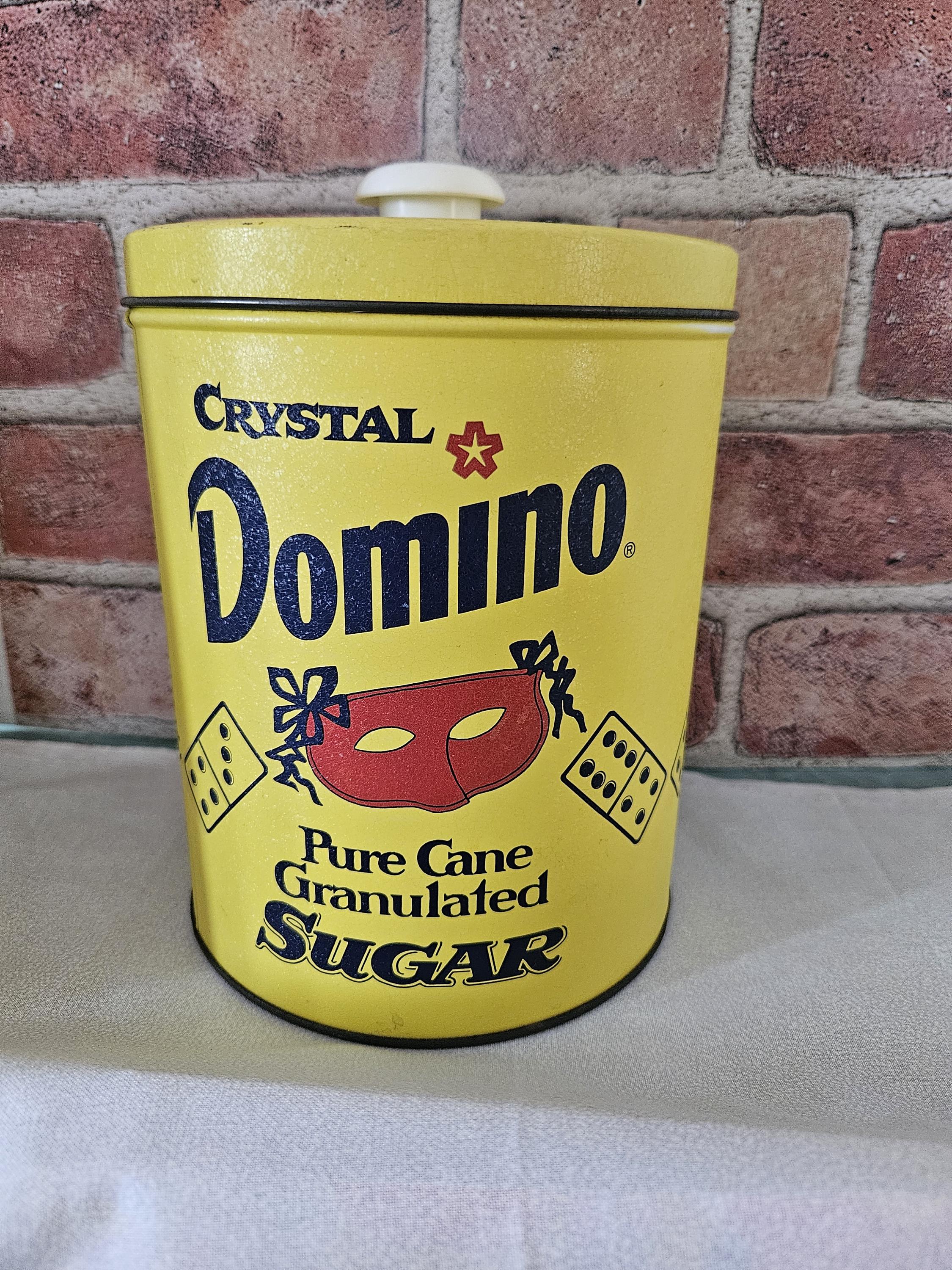 Vintage Domino Sugar Tins – Individual Nesting Canister - Yellow