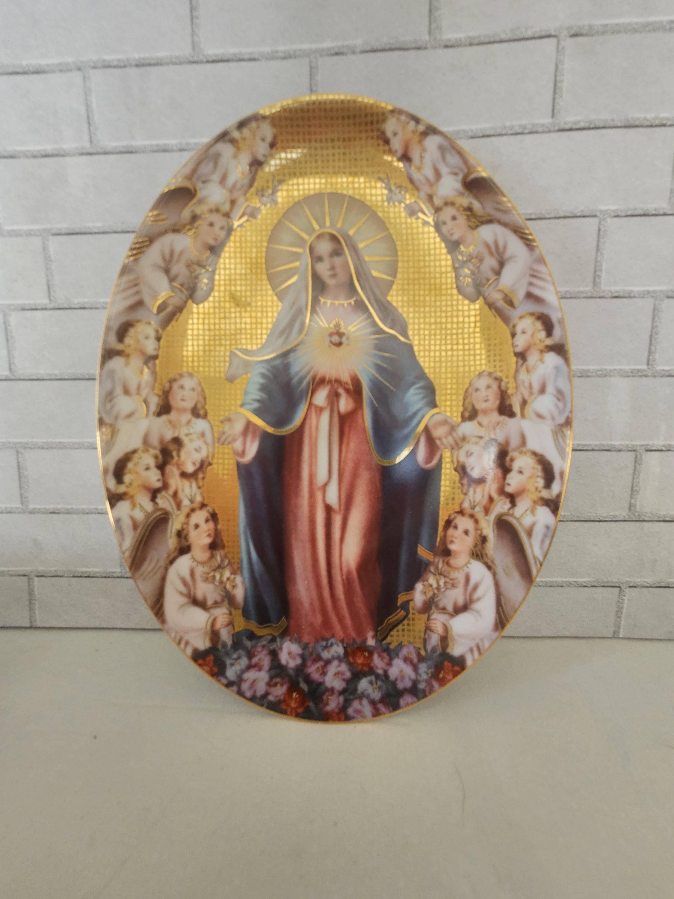 Franklin Mint Mary Queen of Angels Plate | Limited Edition