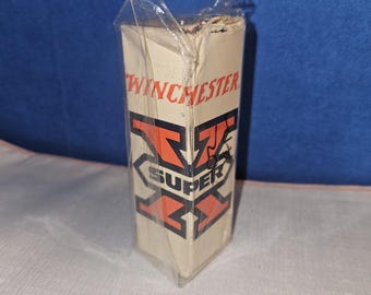 Vintage Avon Winchester Super X Shell Box Decanter -  Deep Woods After Shave 1970s