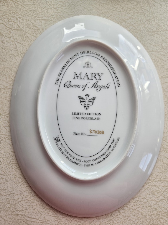 Franklin Mint Mary Queen of Angels Plate | Limited Edition
