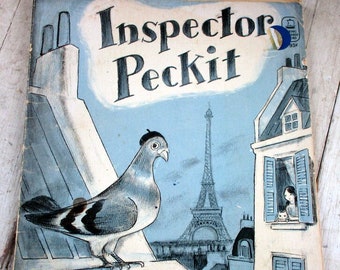 Children's Book vintage 1976 Viking Seafarer Book, Inspector Peckit by Don Freeman paperback