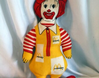 ronald mcdonald doll 80s
