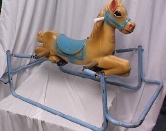 old fashioned spring rocking horse