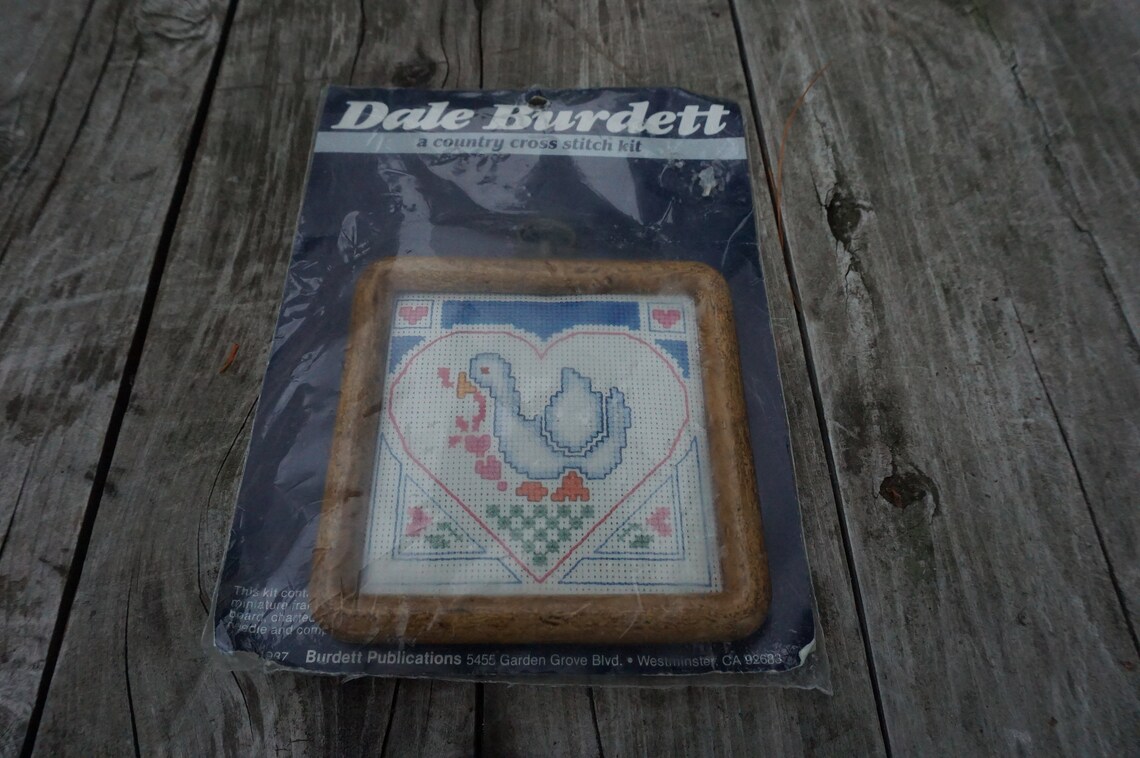 Dale Burdett vintage 1987 country cross stitch kit 609 spring | Etsy