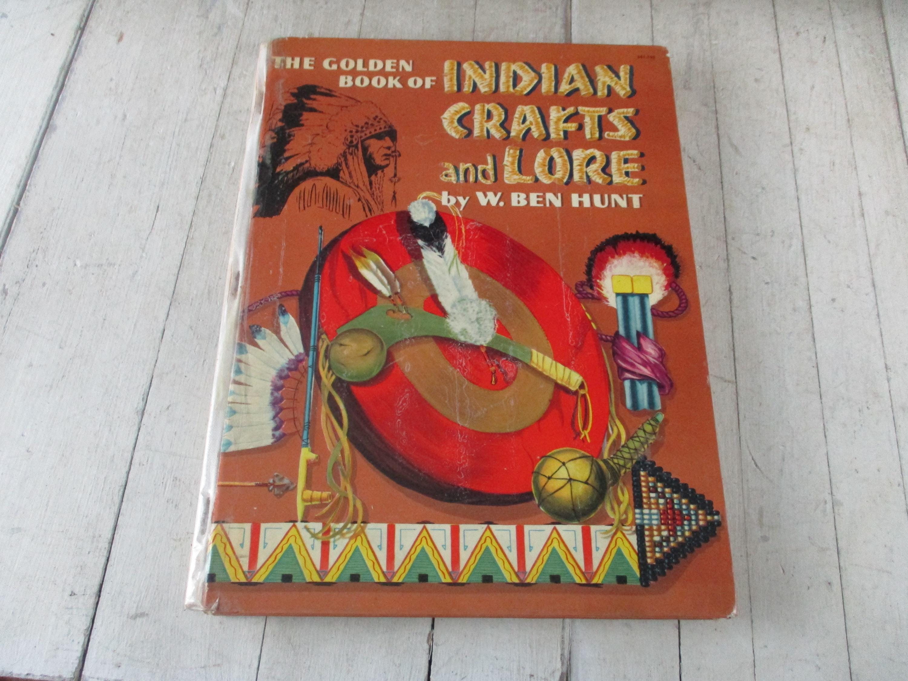 Children's Books Vintage 1954 Hardbook the Golden Book of Indian