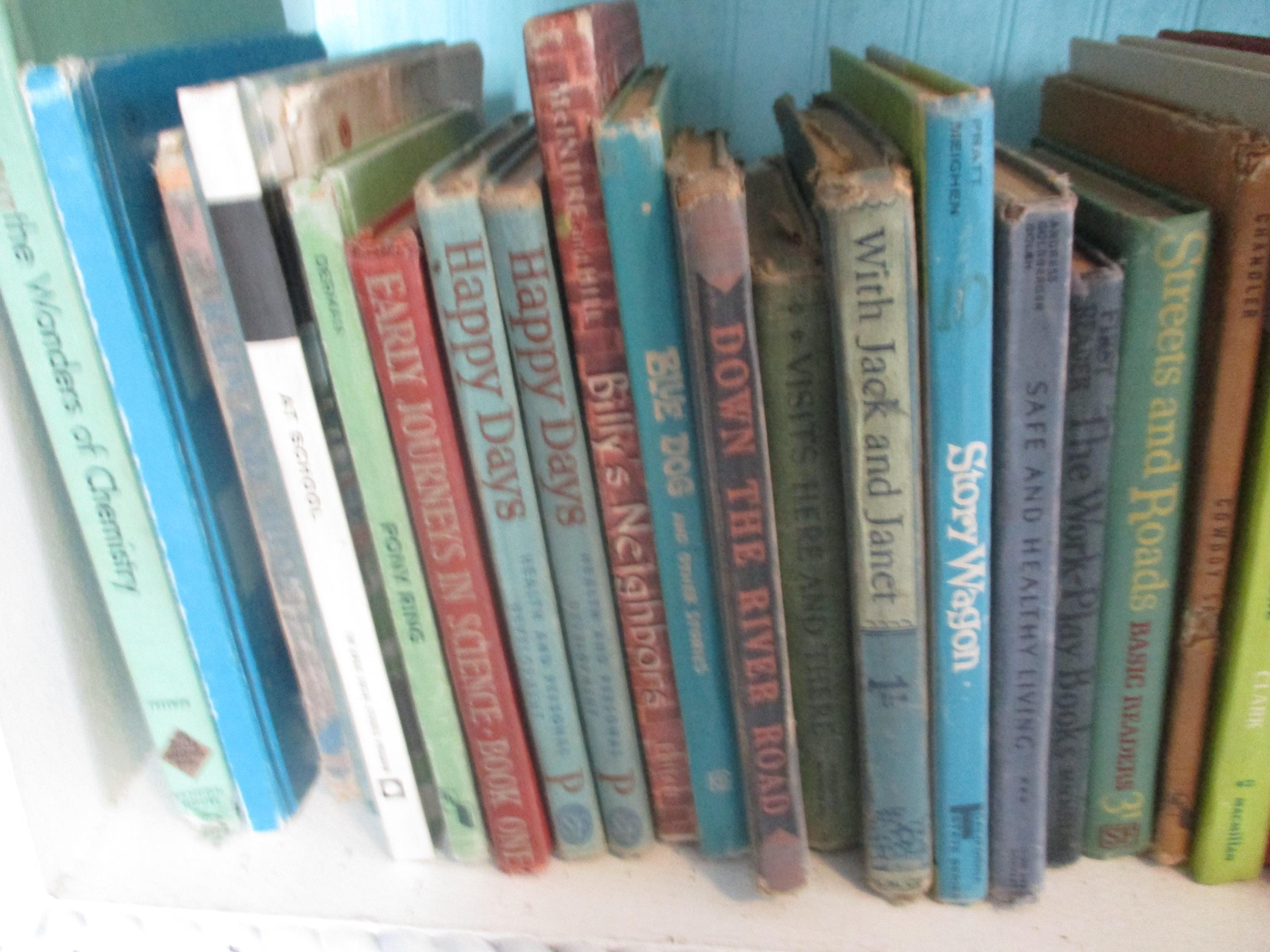 Children's Books vintage set of 6 School Readers Elementary Age or Lots of 12 or 20 I will honor requests when possible 1930's 40's 50's 60
