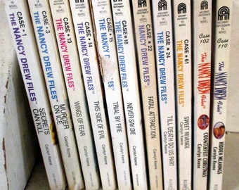 Children's books Vintage Lot of 11 Nancy Drew Mystery  Paperback Books The Nancy Drew Files Case Carolyn Keene