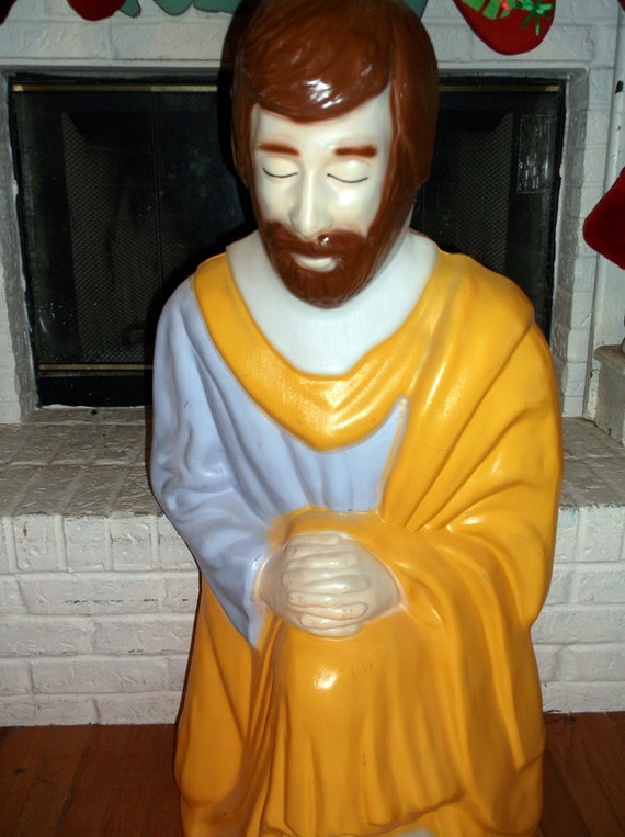 large blow mold nativity set