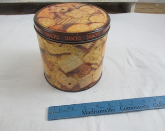 Nabisco vintage Snacks Crackerblik 6 x 6 inch Limited Edition opbergblik voor crackers Verzamelblik Alles smaakt beter op een Ritz