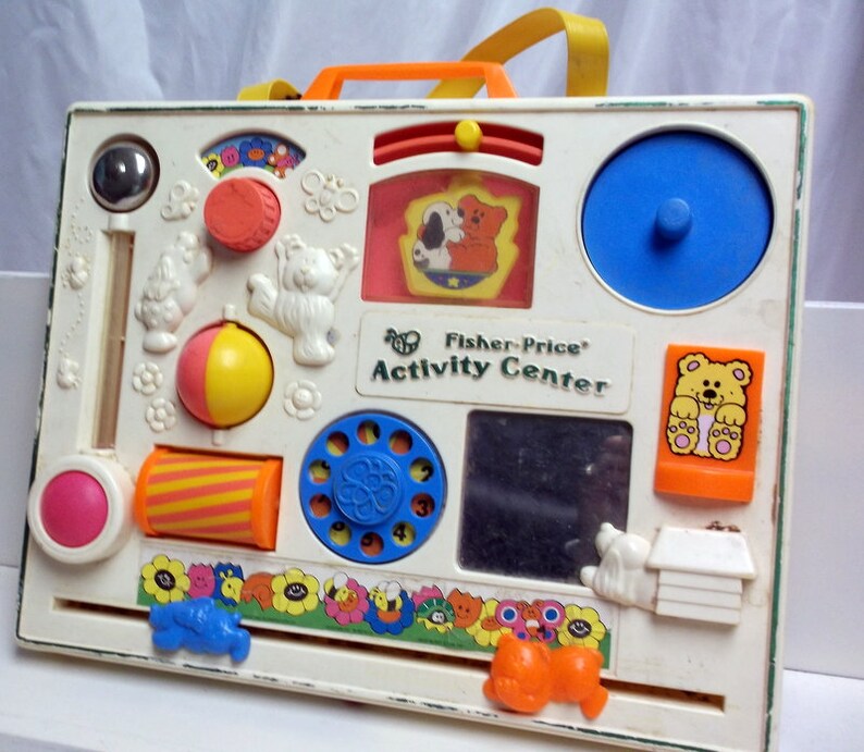 Vintage 1984 Fisher Price Activity Center 10 Fun Things For Etsy