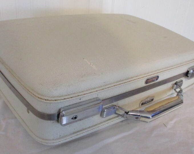 Suitcase Vintage Small / Medium White American Tourister Tiara Etsy