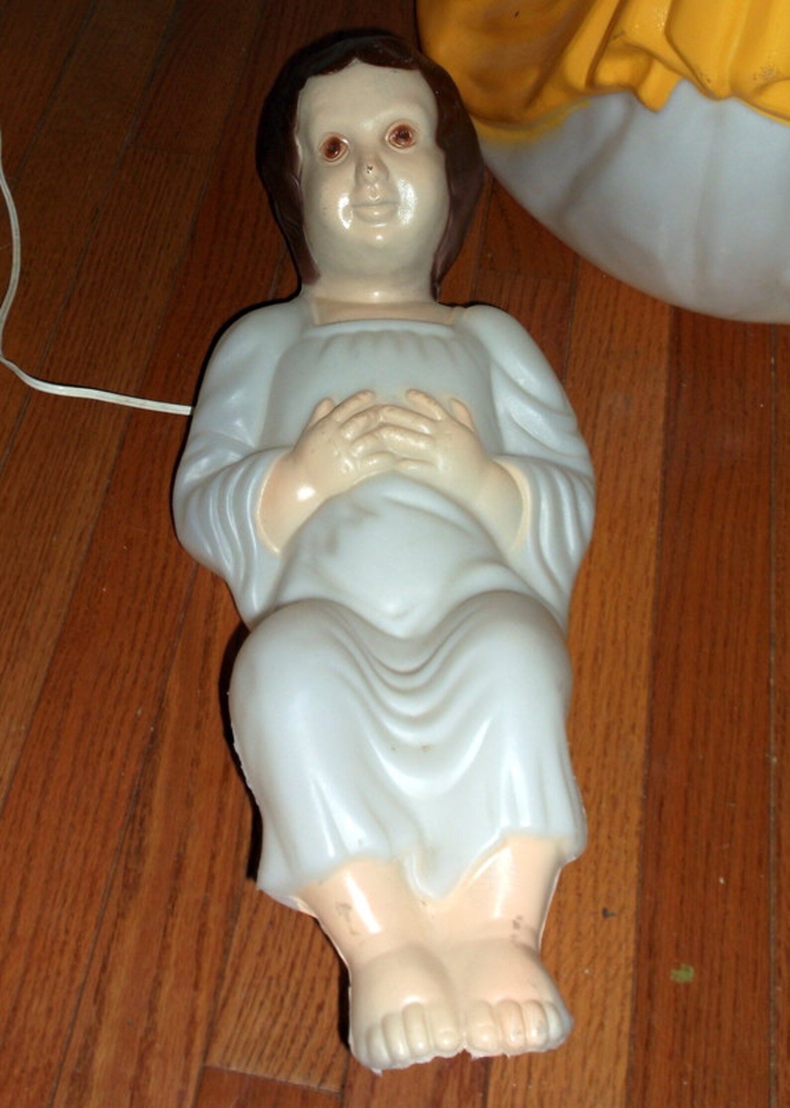 Vintage Large Blow Molds Nativity Set Joseph and Baby Jesus Etsy