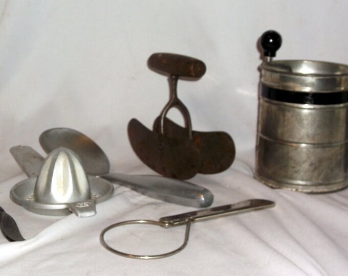 Kitchen Items Vintage Lot of 6 Metal Kitchen Items Jar Opener Etsy