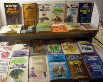 Huge Vintage Paperback Lot of 37 John D. MacDonald books 12 are from the Travis McGee Series some first editions