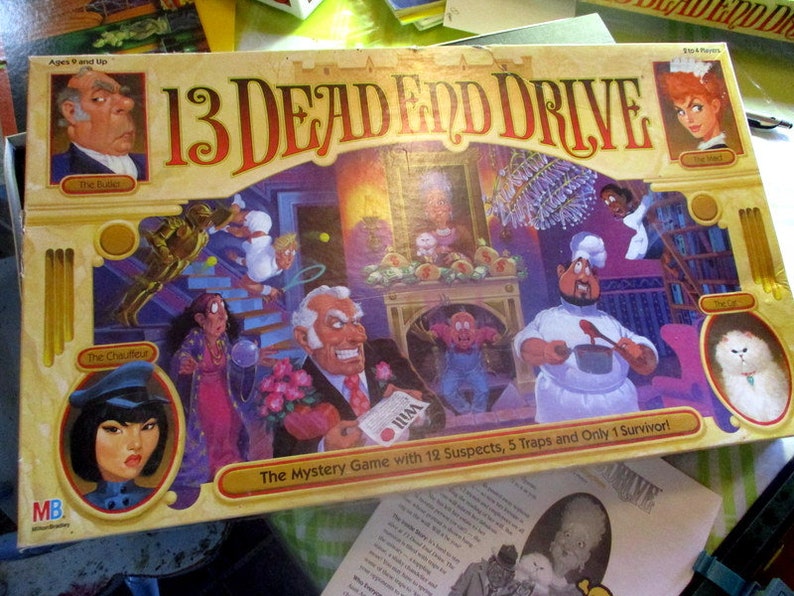 13 Dead End Drive Vintage 1993 Milton Bradley Game Family
