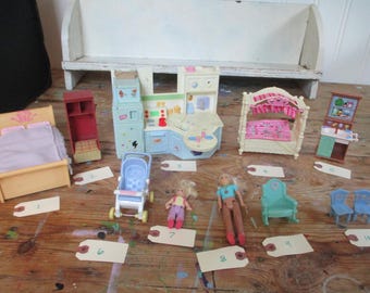 Doll House furniture Vintage 1990's 2000's  Fisher Price Loving Family Doll House furniture and accessories Choose