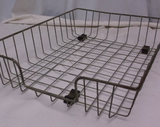 Basket Metal Basket Desk IN Box or File Organizer Desktop Etsy