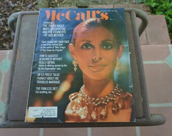 McCall's Magazine September 1970, übergroßes Magazin mit Artikeln, Fotos, Werbung und mehr aus den 70er Jahren, McCall's First Magazine for Women