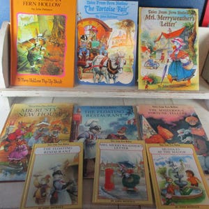 Libros infantiles Lote antiguo de cuentos de Fern Hollow, década de 1990 La carta de la señora Merryweather, Confusión en la mansión, Restaurante flotante