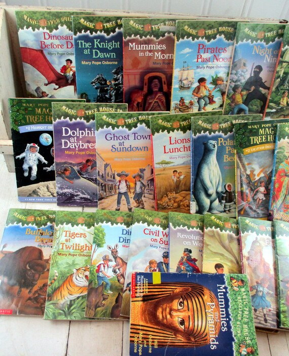 Magic Tree House Lot of 10 Children's Books #2,4,6,16,18,24,26,39,40 +  Guide