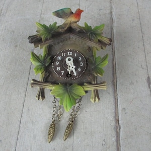 Vintage Cuckoo Clock Non-working Plastic Missing Pendulum LOOK AT